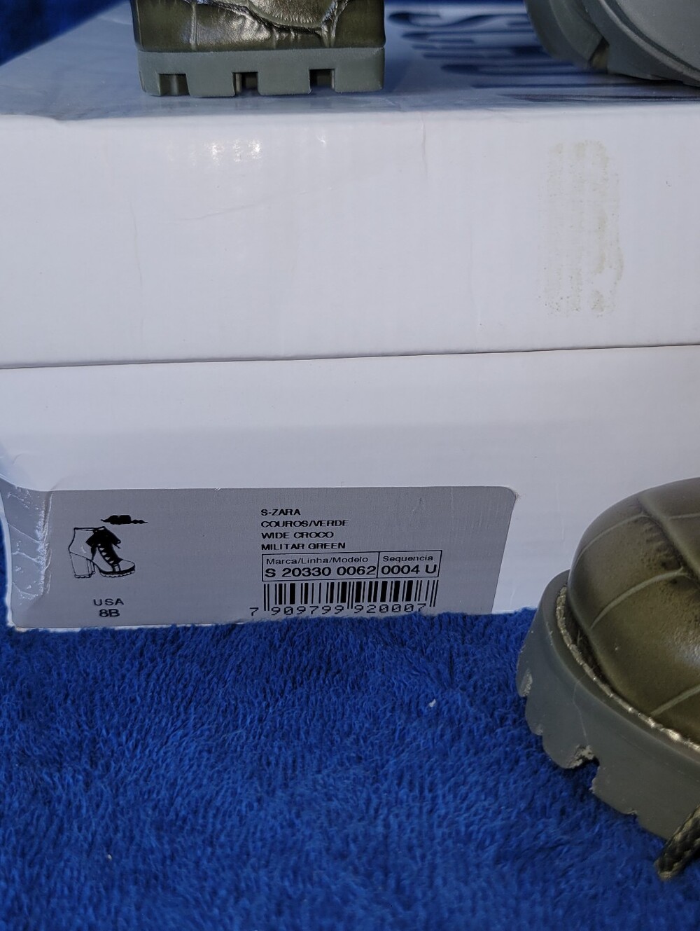 Schutz Miliary Green Boot - Picture 2 of 9